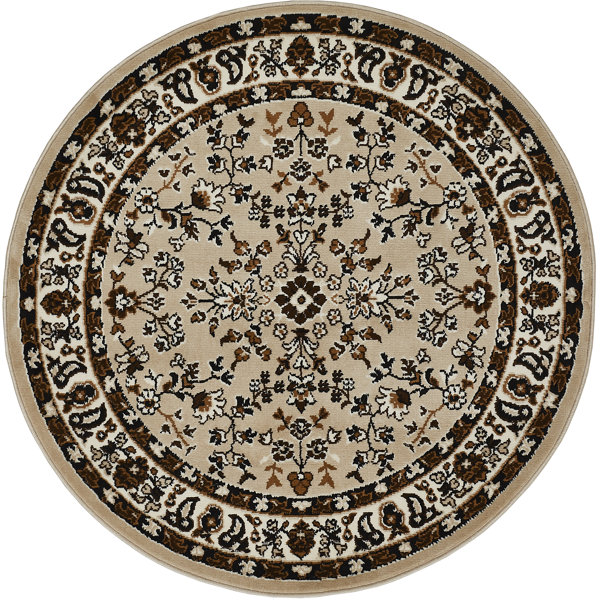 Andiamo Beige/Dark Brown Rug Wayfair.co.uk